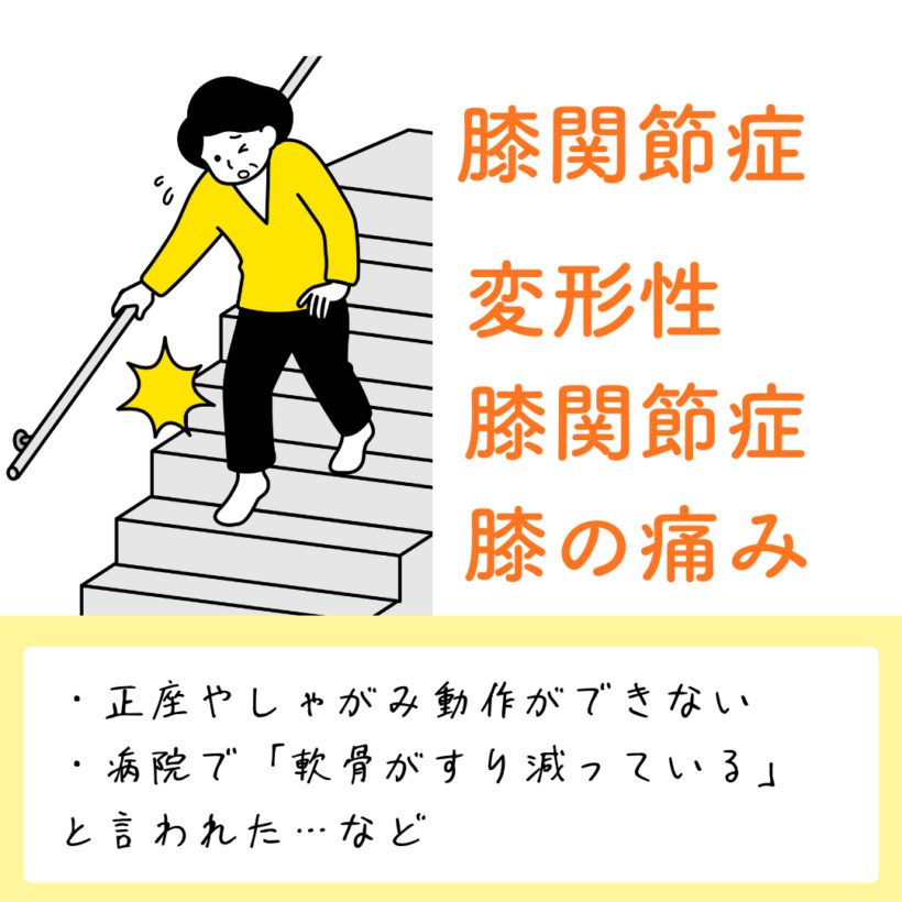 膝関節症（変形性膝関節症・膝の痛み）